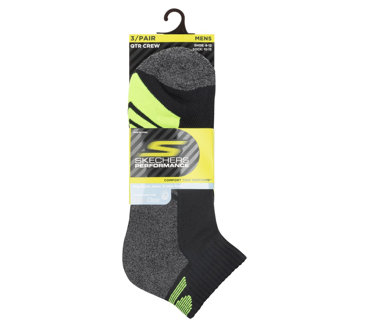 3 Pack Men's Half Terry Quarter Crew Socks - Image 2