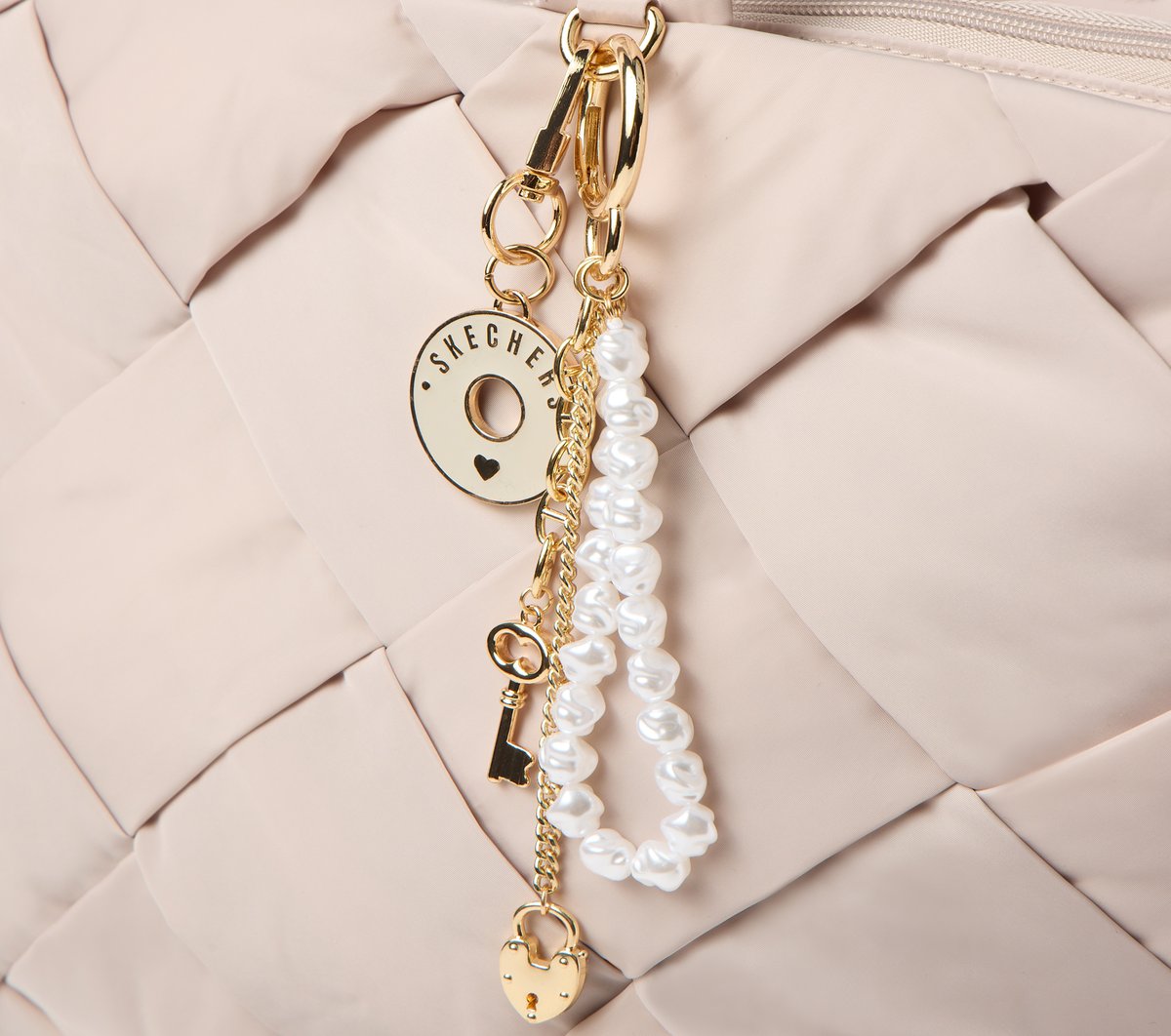 Bag Charm - Pearl Lock And Key - Image 4