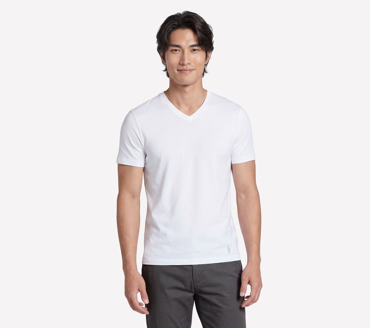 GO DRI Pima Short Sleeve V-Neck