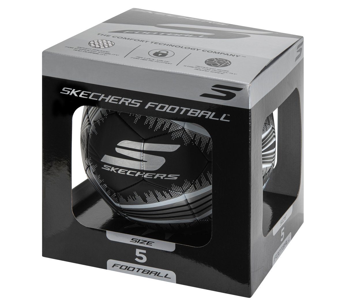 Hex Metallic Mini Stripe Size 5 Soccer Ball - Image 5