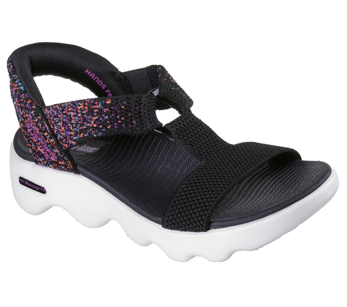 Skechers Slip-ins: GO WALK Massage Fit Sandal - Confetti Sky - Image 4