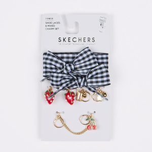 Shoelaces With Charm Set - Gingham
