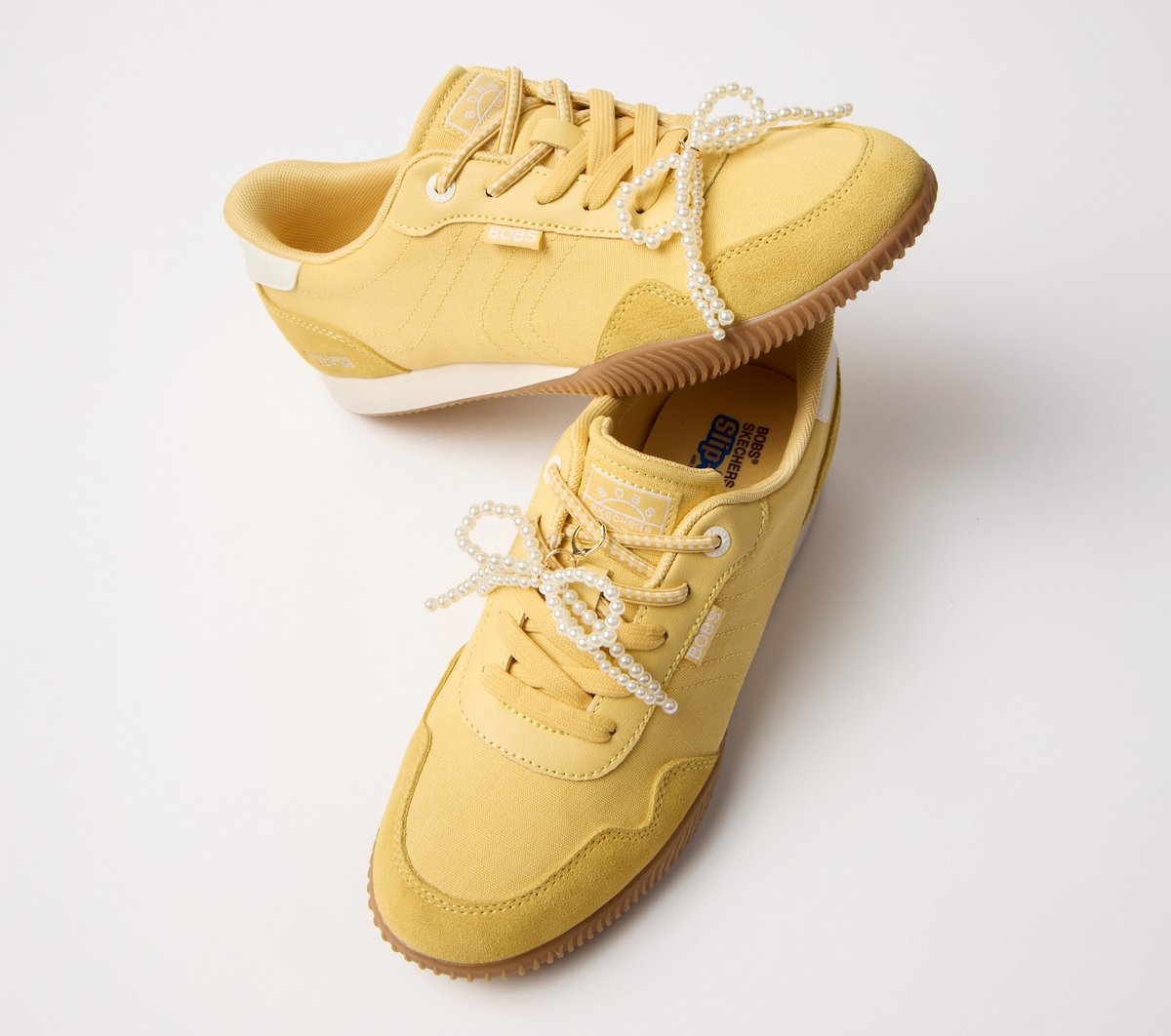 Shoelaces With Charm Set - Pearl Bow - Image 3