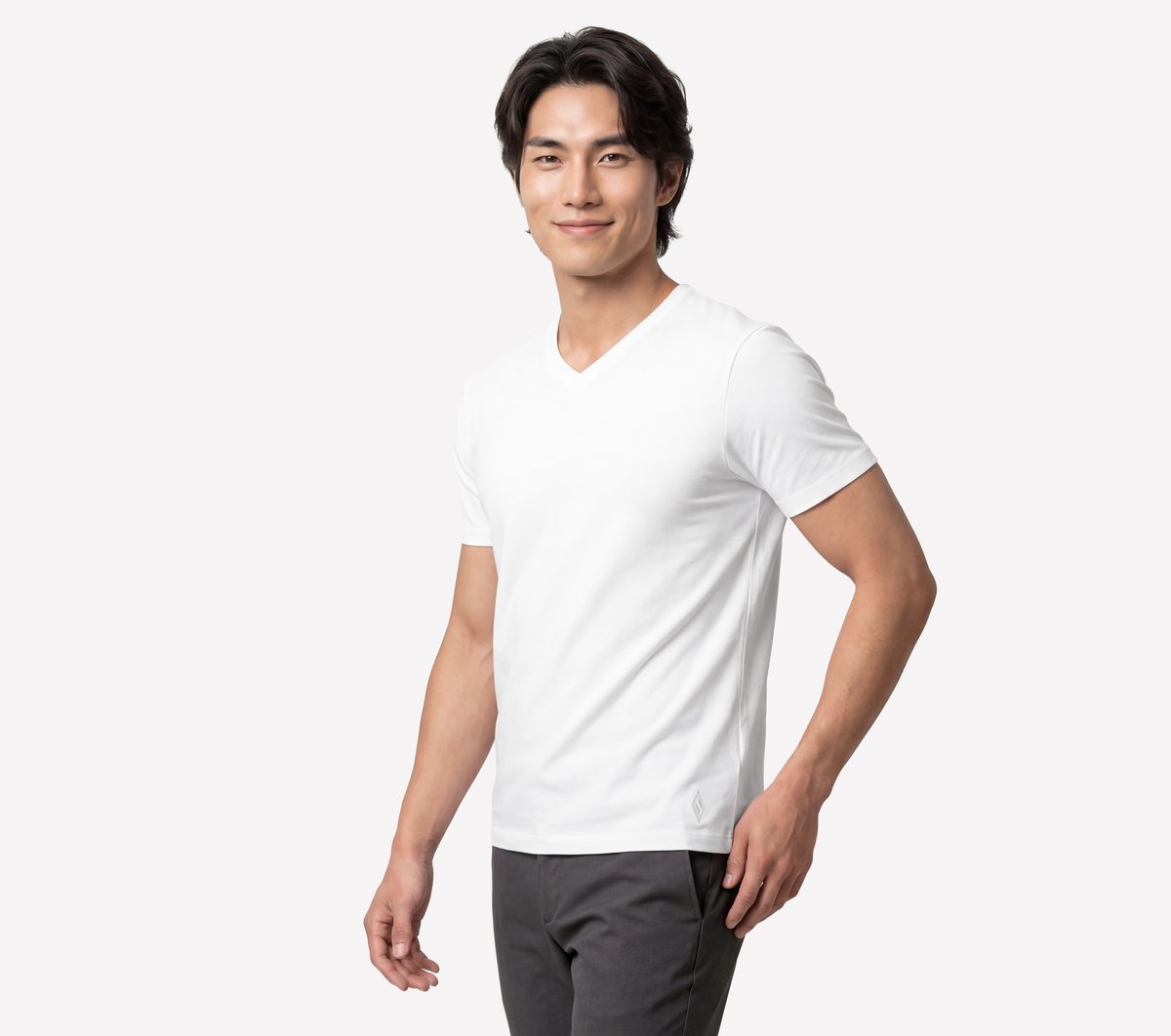 GO DRI Pima Short Sleeve V-Neck - Image 3