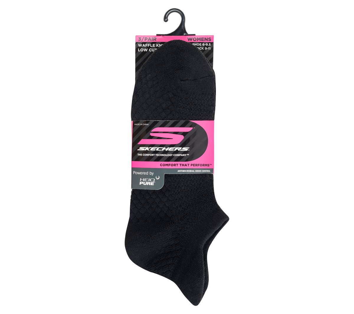 3 Pack Women's Performance Low Cut Textured Socks - Image 2