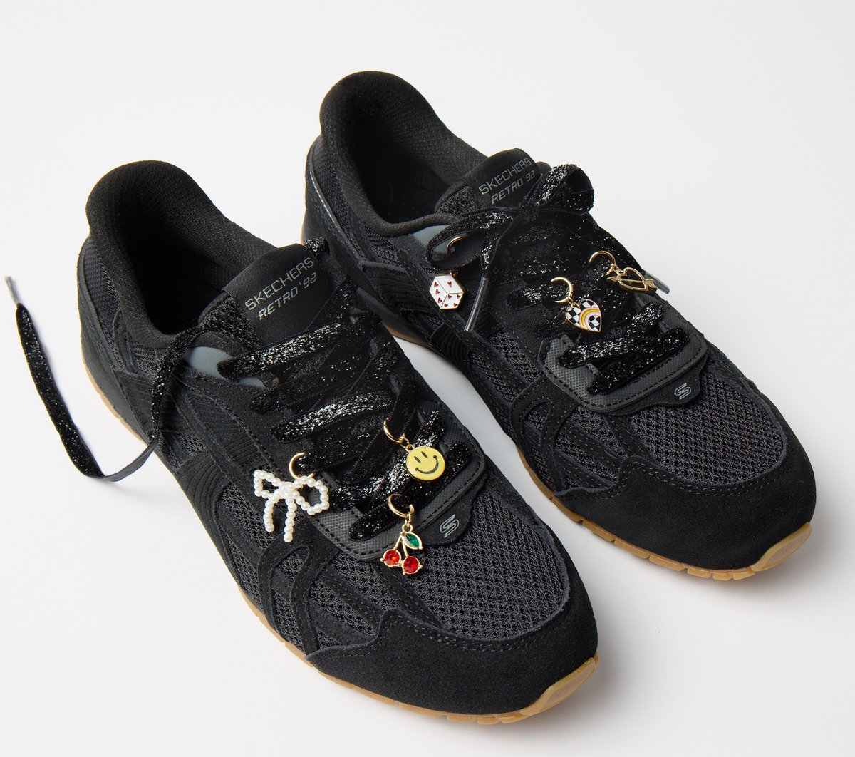 Shoelaces With Charm Set - Glitter - Image 3