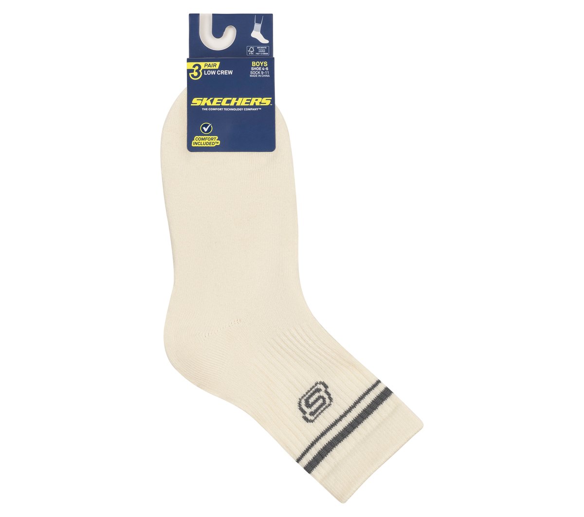3 Pack Boys' Low Crew Socks - Image 2