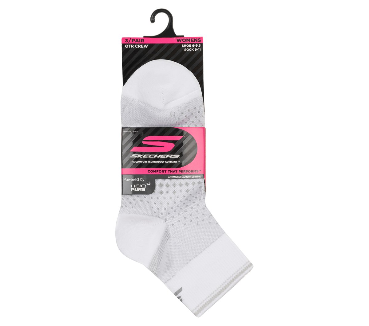 3 Pack Women's Reflective Performance Quarter Socks - Image 2