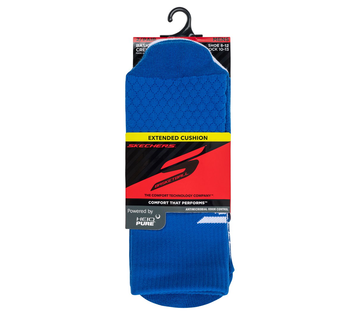 2 Pack Performance Basketball Crew Socks - Image 2