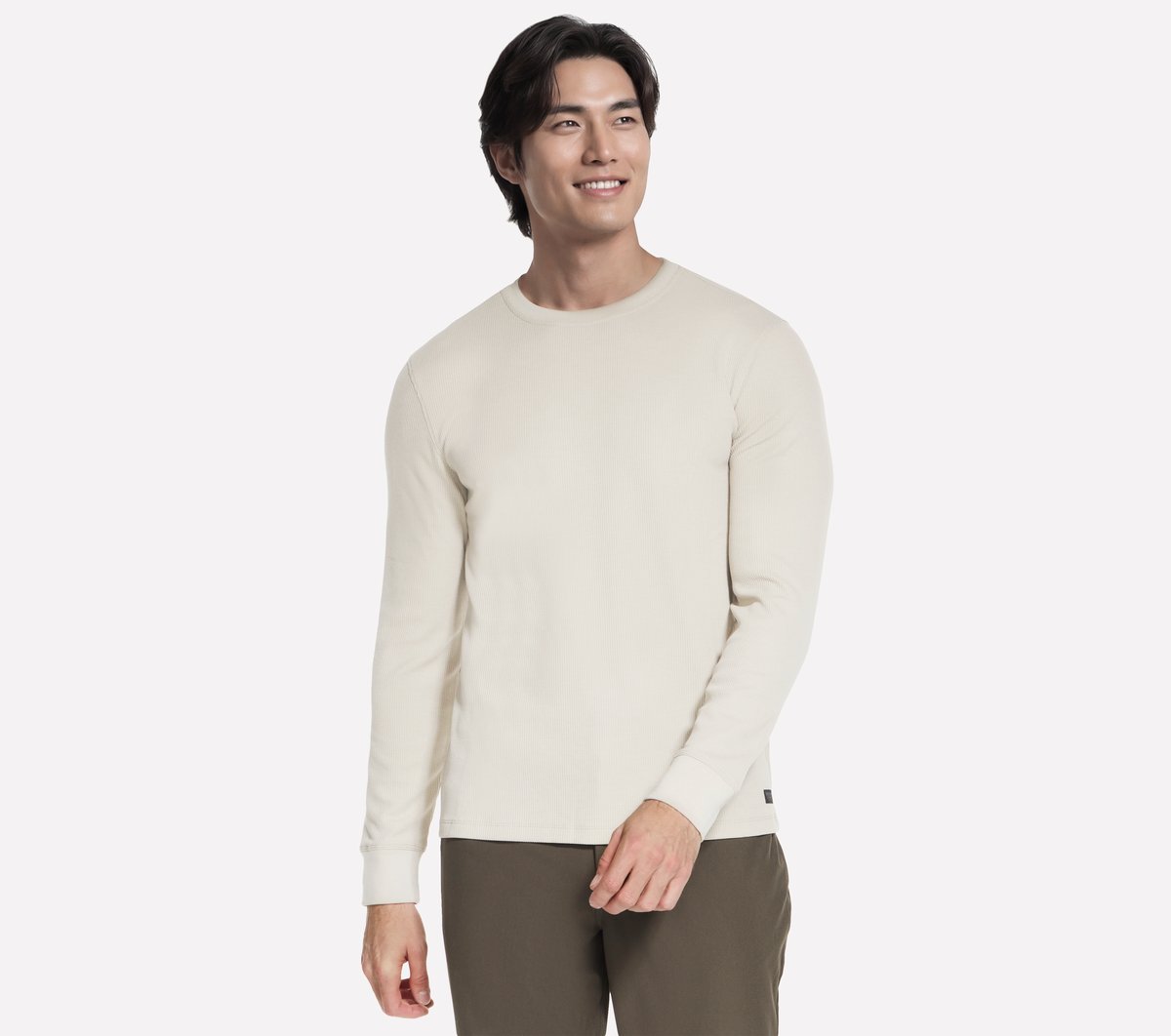 GO KNIT Waffle Ease Crew
